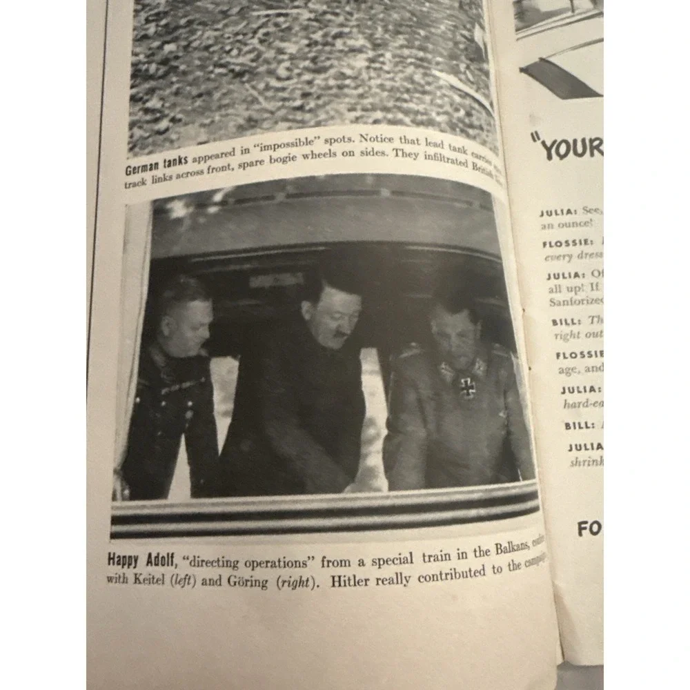 LIFE Magazine May 26 1941 WWII Battle of Britain Balkans Hitler‎ Army Nurse